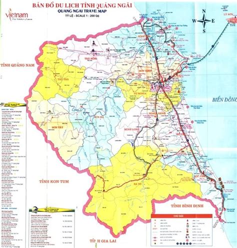 Bản đồ tỉnh Quảng Ngãi - Quang Ngai map