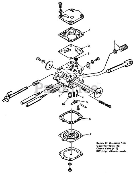 Homelite UT-10415-A - Homelite Super XL 925 Chainsaw HS-151B Carburetor Parts Lookup with ...