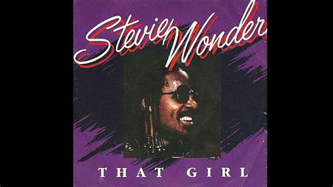 Stevie Wonder ~ That Girl 1982 Soul Purrfection Version - YouTube