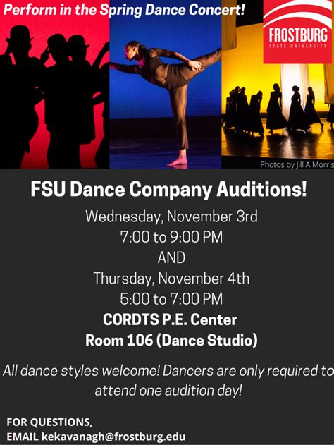 FSU Dance Company Auditions ~ All Styles Welcome – The Bottom Line News