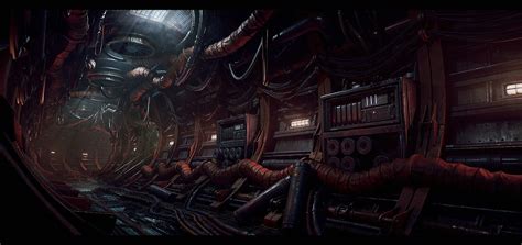 Sci-Fi Corridor [UE4] , Henri Patrier on ArtStation at https://www.artstation.com/artwork/e0m1v3 ...