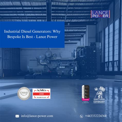 Industrial Diesel Generators: Why Bespoke Is Best - Lance Power