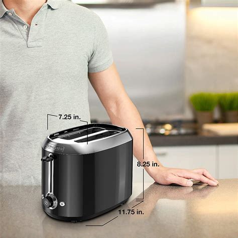 BLACK+DECKER One-Touch 2-Slice Toaster TR1300BD - Walmart.com