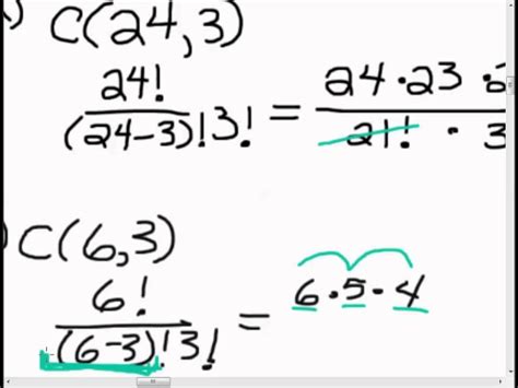 Finite Mathematics - Review of Combinations - YouTube