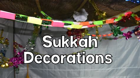 Sukkah Decorations - Jewish Teaching Resources