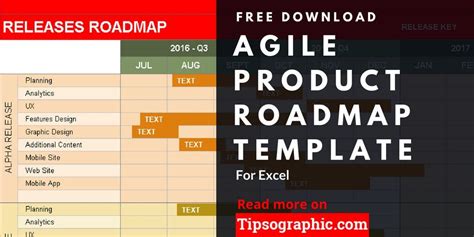 FREE DOWNLOAD > Agile Product Roadmap Template for Excel, Free Download