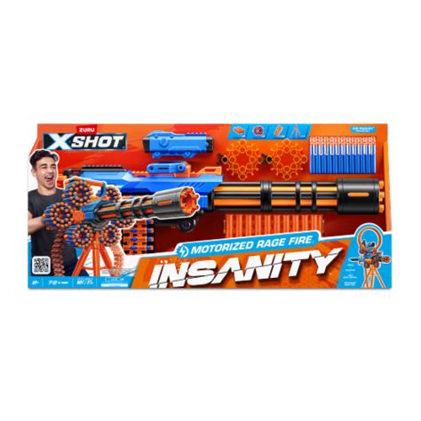 Zuru X-SHOT™ INSANITY™-SERIES 1 Motorized Rage Fire™ Gatlin Blaster, 1 ...