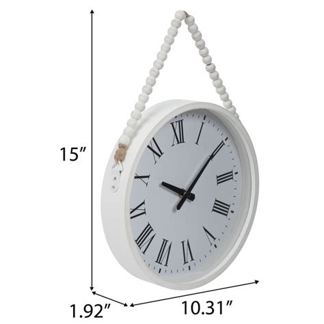 White Beaded Wall Clock | Hobby Lobby | 2187953