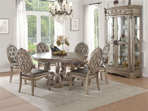 Acme | 66915 Northville Formal Dining Room Set with Round Table | Dallas Designer Furniture