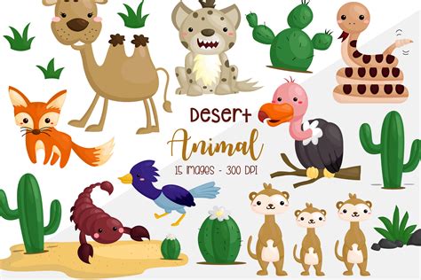 Desert Animals Clipart Black And White Apple