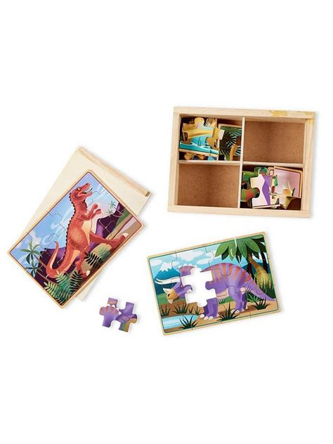 Melissa & Doug Dinosaurs Puzzles in a Box | Very.co.uk