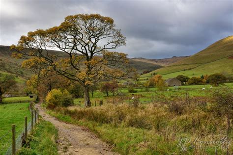 Head of Edale Valley in Peak District National Park