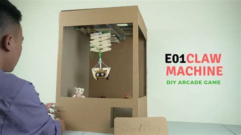 DIY Arcade Game - Ep01: Make Claw Machine from Cardboard - YouTube