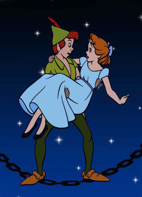 Peter Pan saves Wendy Darling by toon1990 on DeviantArt