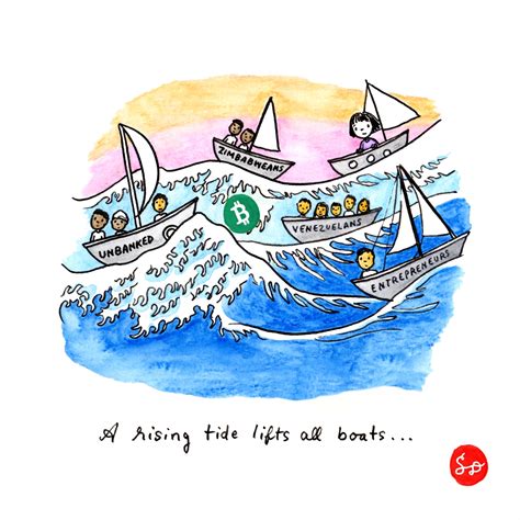 42. A rising tide lifts all boats… – Satoshi Doodles