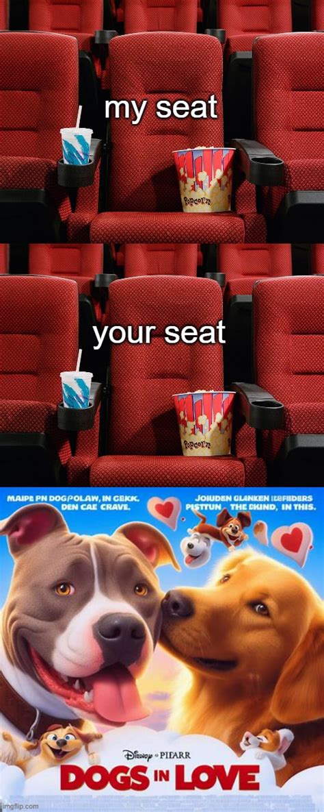 Image tagged in movie theater seat,movie,movies,bing,ai generator,memes - Imgflip