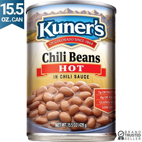 Kuner's - Hot Chili Beans In Chili Sauce - 15.5 oz. Can - Walmart.com