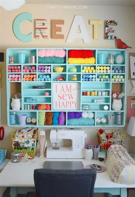 Craft room makeover ideas 25 | Small craft rooms, Craft room design ...