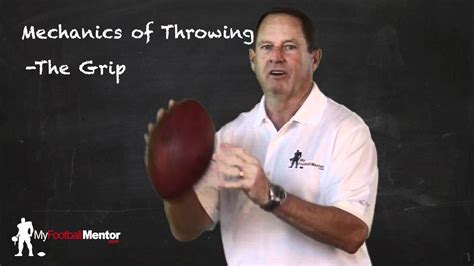 Quarterback Training - How to Grip a Football - YouTube