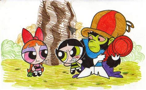 Blossom Buttercup and Mojo Jojo | Mojo jojo, Character, Blossom