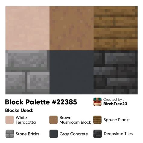 Block Palettes on Instagram: "Palette 22385 Created by : BirchTree23 DM us your builds with our ...