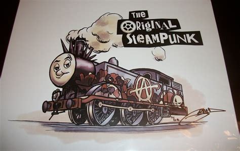 Thomas the Tank Engine Train Steam Punk art screen print rare | eBay