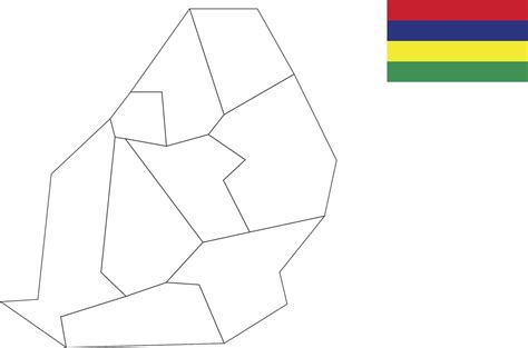 map and flag of Mauritius 10199517 Vector Art at Vecteezy