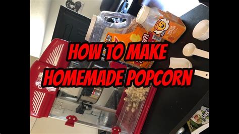 Popcorn Machine Popping Instructions