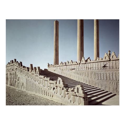 View of the east staircase of the Apadana Postcard | Zazzle | Postcard, Staircase, Large picture