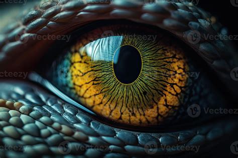 Close up of colourful lizard eye. A macro of a reptile multi colored eye. 24695711 Stock Photo ...