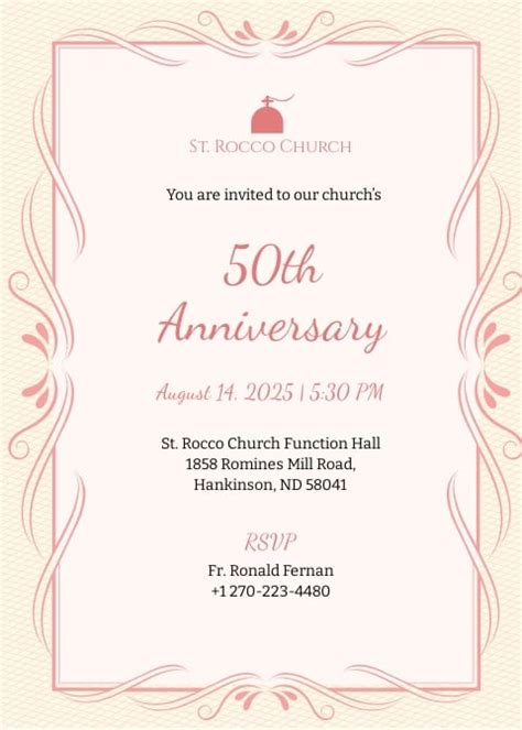 FREE Church Invitation Template - Word | PSD | InDesign | Apple (MAC) Pages | Publisher