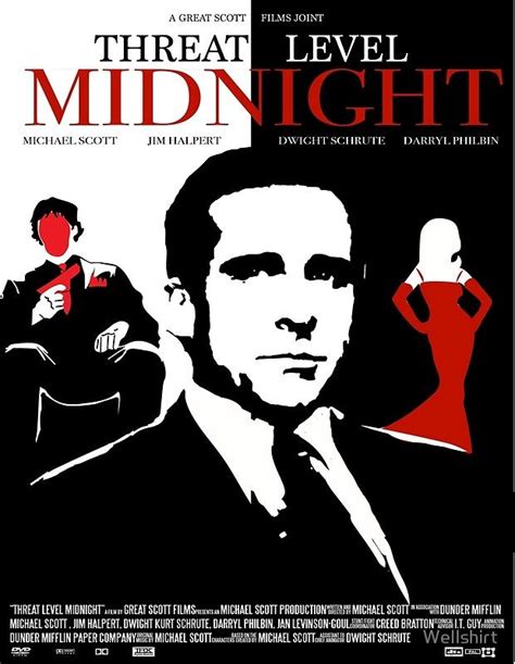 The Office: Threat Level Midnight Movie Poster by Wellshirt | The office show, Threat level ...