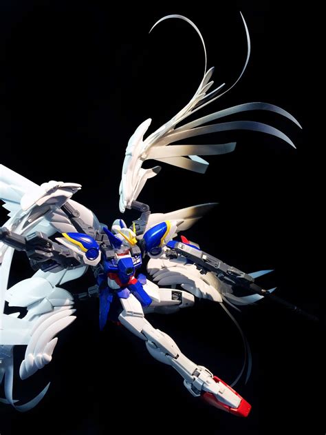 GUNDAM GUY: RG 1/144 Wing Gundam Zero Custom EW 'Extra Feather' - Customized Build