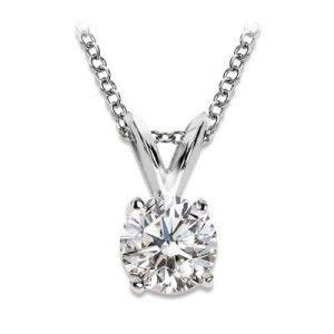 Finding the Perfect Solitaire Diamond Pendant | Round solitaire diamond necklace, Solitaire ...