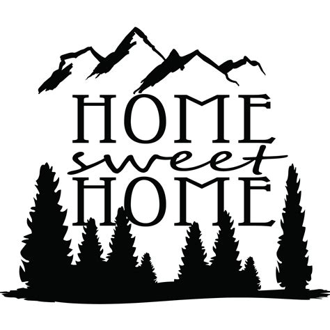 Home Sweet Home Quote Wall Sticker - World of Wall Stickers