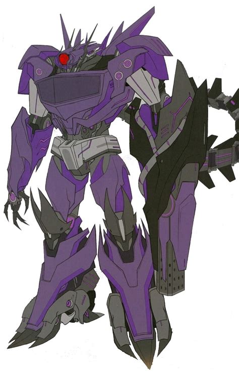 Shockblast(Transformers) versus Animated Shockwave, Generation 1 Cartoon Shockwave, and Prime ...