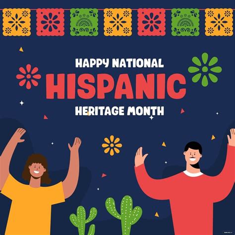 National Hispanic Heritage Month Cartoon Vector in Illustrator, PSD, JPG, PNG, SVG, EPS ...