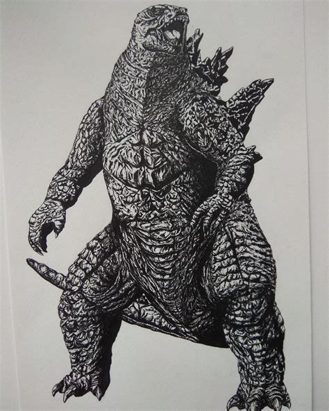 Legendary Godzilla Drawing