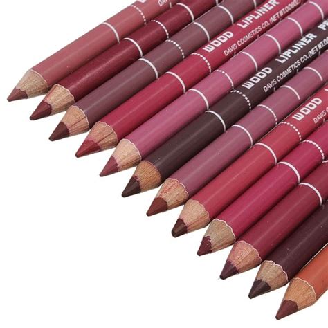 12 colors lip liner set 15cm long lasting makeup pencil Sale - Banggood ...