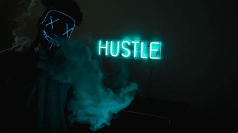 1920x1080 Mask Guy Hustle Neon Concept 5k Laptop Full HD 1080P ,HD 4k Wallpapers,Images ...