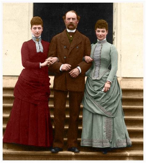 King Christian of Denmark with his two daughters Alexandra (Queen of ...