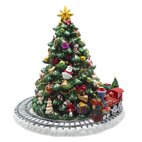 Christmas Tree Green - Revolving Musical Train 15cm