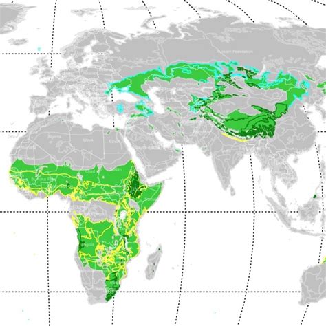 Grassland In Africa Map