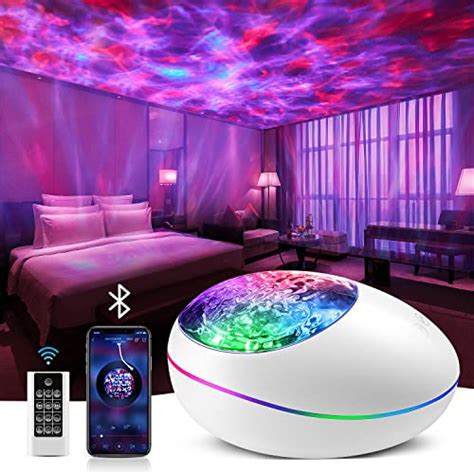 Mubarek Galaxy Projector Lights for Bedroom Decor, 8 White Noise + Bluetooth Speaker Star ...