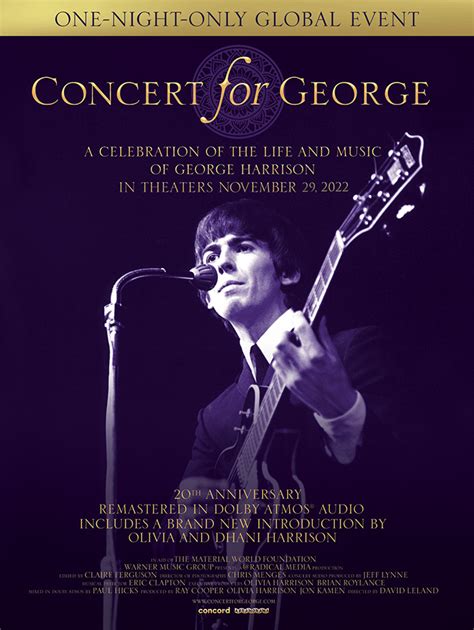 Concert for George 20th Anniversary Screening - George Harrison