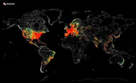 SHODAN Maps of Every Device in the World That's Connected to the ...