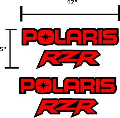 2 pack Polaris RZR decals stickers graphics. | eBay