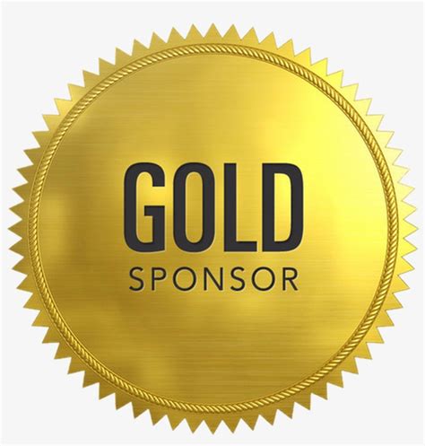 Gold Sponsorship Logo PNG Image | Transparent PNG Free Download on SeekPNG