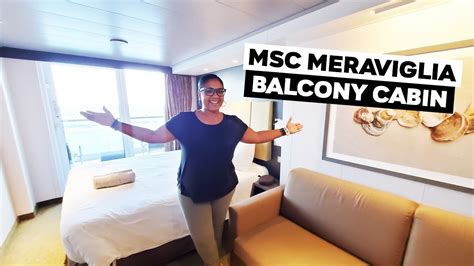 MSC Meraviglia Balcony Cabin Tour - YouTube