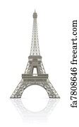 Free art print of Eiffel tower in Paris. Black and white image of the Eiffel tower in Paris ...